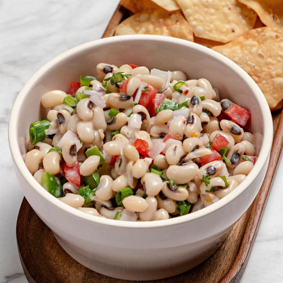 Tangy Black Eyed Pea Salsa: A Healthy Veggie Dip & Salad You'll Love